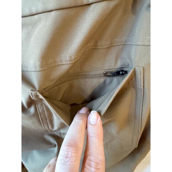 Lululemon Athleta Men's Performance Athletic Pants Golf Outdoors Brown Khaki - Picture 6 of 7